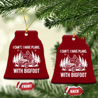 Funny Bigfoot Driving Car Ceramic Ornament I Cant I Have Plans With Bigfoot - Wonder Print Shop