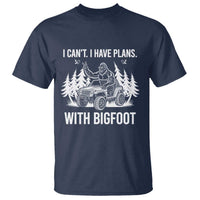 Funny Bigfoot Driving Car T Shirt I Cant I Have Plans With Bigfoot - Wonder Print Shop