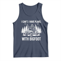 Funny Bigfoot Driving Car Tank Top I Cant I Have Plans With Bigfoot - Wonder Print Shop