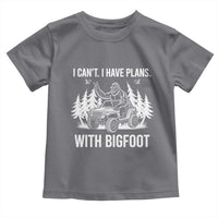 Funny Bigfoot Driving Car Toddler T Shirt I Cant I Have Plans With Bigfoot - Wonder Print Shop