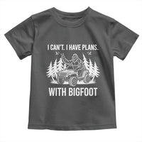 Funny Bigfoot Driving Car Toddler T Shirt I Cant I Have Plans With Bigfoot - Wonder Print Shop