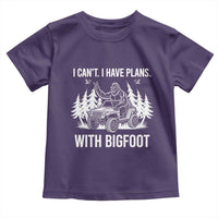 Funny Bigfoot Driving Car Toddler T Shirt I Cant I Have Plans With Bigfoot - Wonder Print Shop