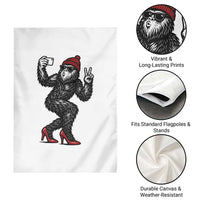 Funny Sexy Bigfoot Selfie Garden Flag Sasquatch Lover Gift