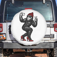 Funny Sexy Bigfoot Selfie Spare Tire Cover Sasquatch Lover Gift