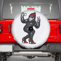 Funny Sexy Bigfoot Selfie Spare Tire Cover Sasquatch Lover Gift
