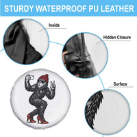 Funny Sexy Bigfoot Selfie Spare Tire Cover Sasquatch Lover Gift