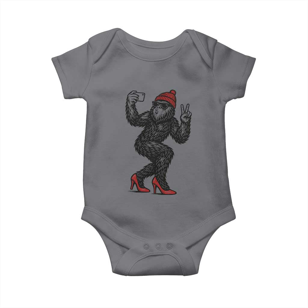 Funny Sexy Bigfoot Selfie Baby Onesie Sasquatch Lover Gift