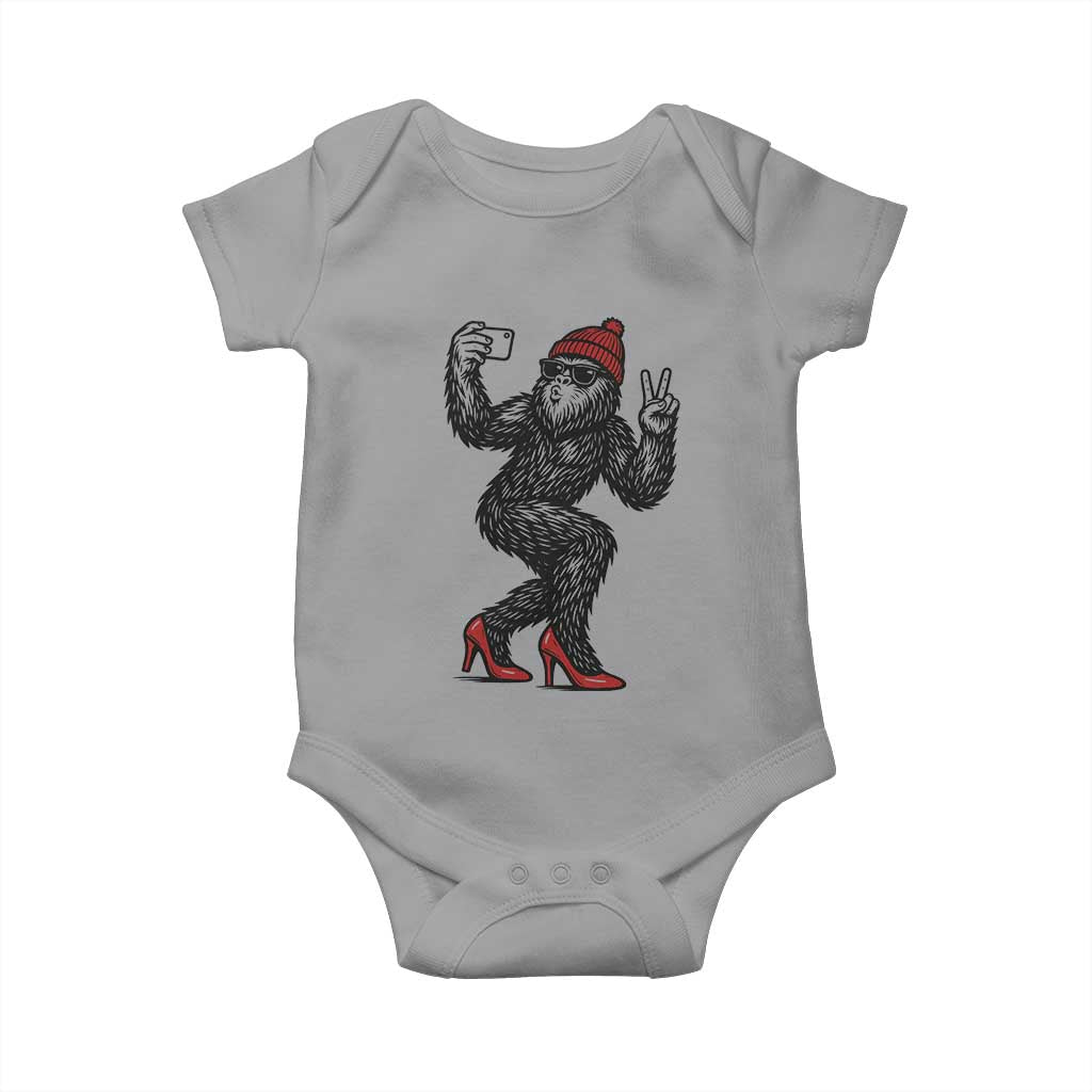 Funny Sexy Bigfoot Selfie Baby Onesie Sasquatch Lover Gift
