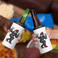 Funny Sexy Bigfoot Selfie 4 in 1 Can Cooler Tumbler Sasquatch Lover Gift
