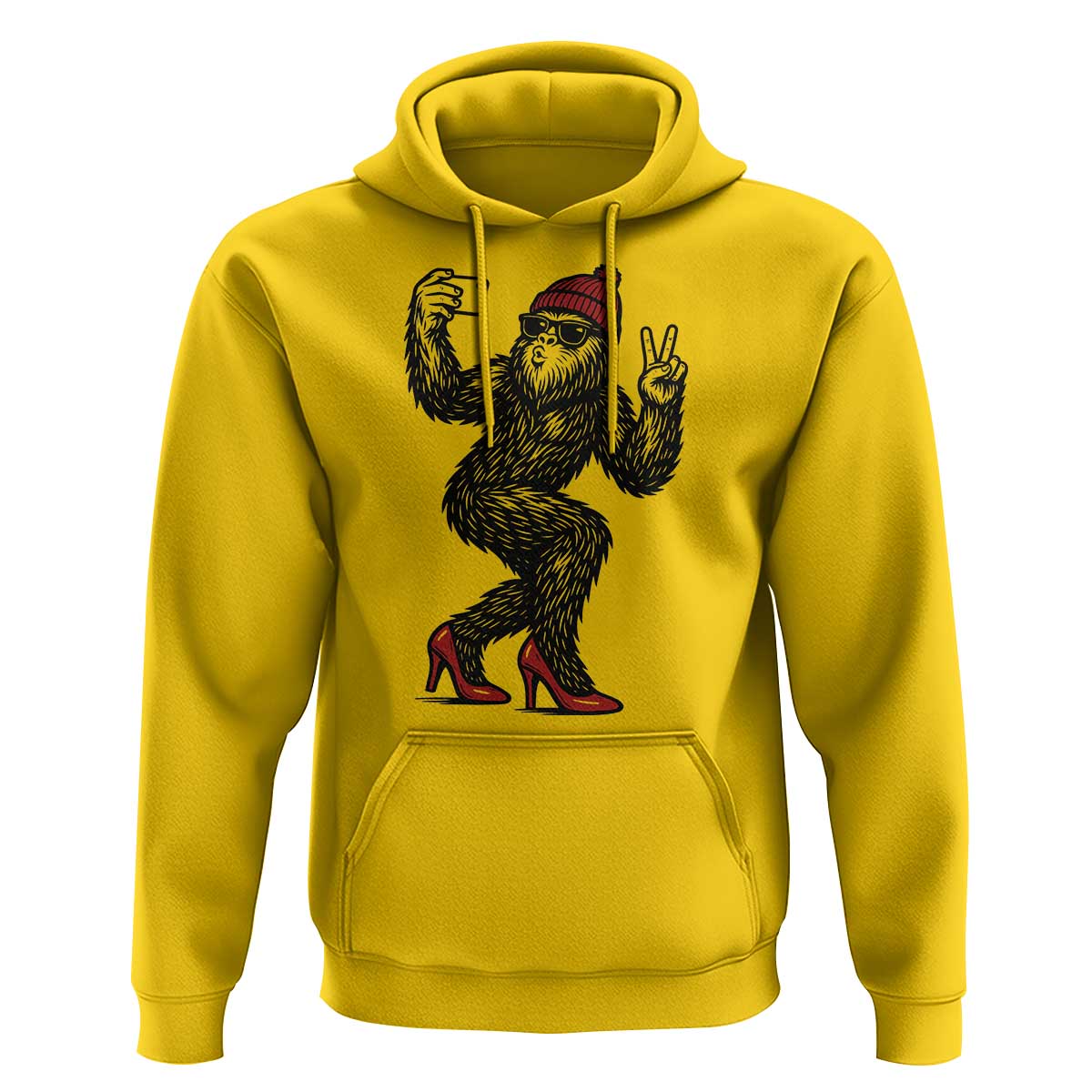 Funny Sexy Bigfoot Selfie Hoodie Sasquatch Lover Gift