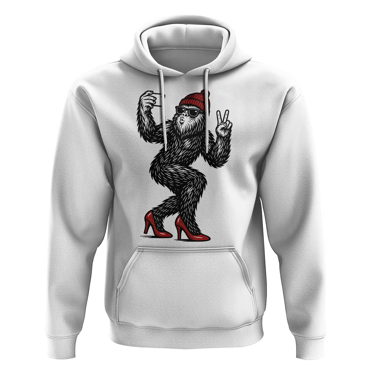 Funny Sexy Bigfoot Selfie Hoodie Sasquatch Lover Gift