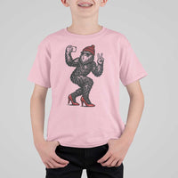 Funny Sexy Bigfoot Selfie T Shirt For Kid Sasquatch Lover Gift