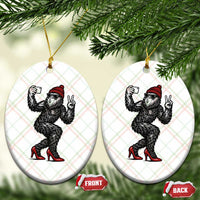 Funny Sexy Bigfoot Selfie Ceramic Ornament Sasquatch Lover Gift