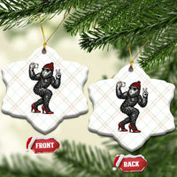 Funny Sexy Bigfoot Selfie Ceramic Ornament Sasquatch Lover Gift