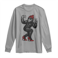 Funny Sexy Bigfoot Selfie Long Sleeve Shirt Sasquatch Lover Gift