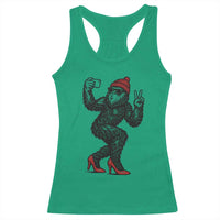 Funny Sexy Bigfoot Selfie Racerback Tank Top Sasquatch Lover Gift