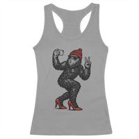 Funny Sexy Bigfoot Selfie Racerback Tank Top Sasquatch Lover Gift