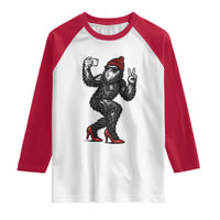 Funny Sexy Bigfoot Selfie Raglan Shirt Sasquatch Lover Gift