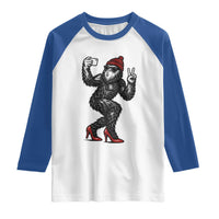 Funny Sexy Bigfoot Selfie Raglan Shirt Sasquatch Lover Gift