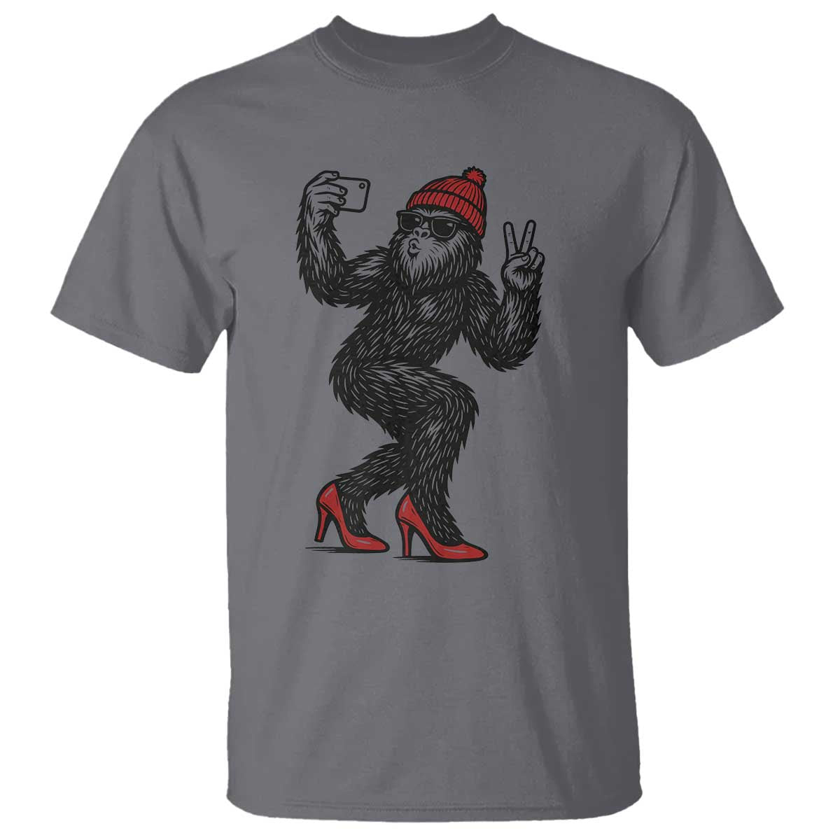 Funny Sexy Bigfoot Selfie T Shirt Sasquatch Lover Gift