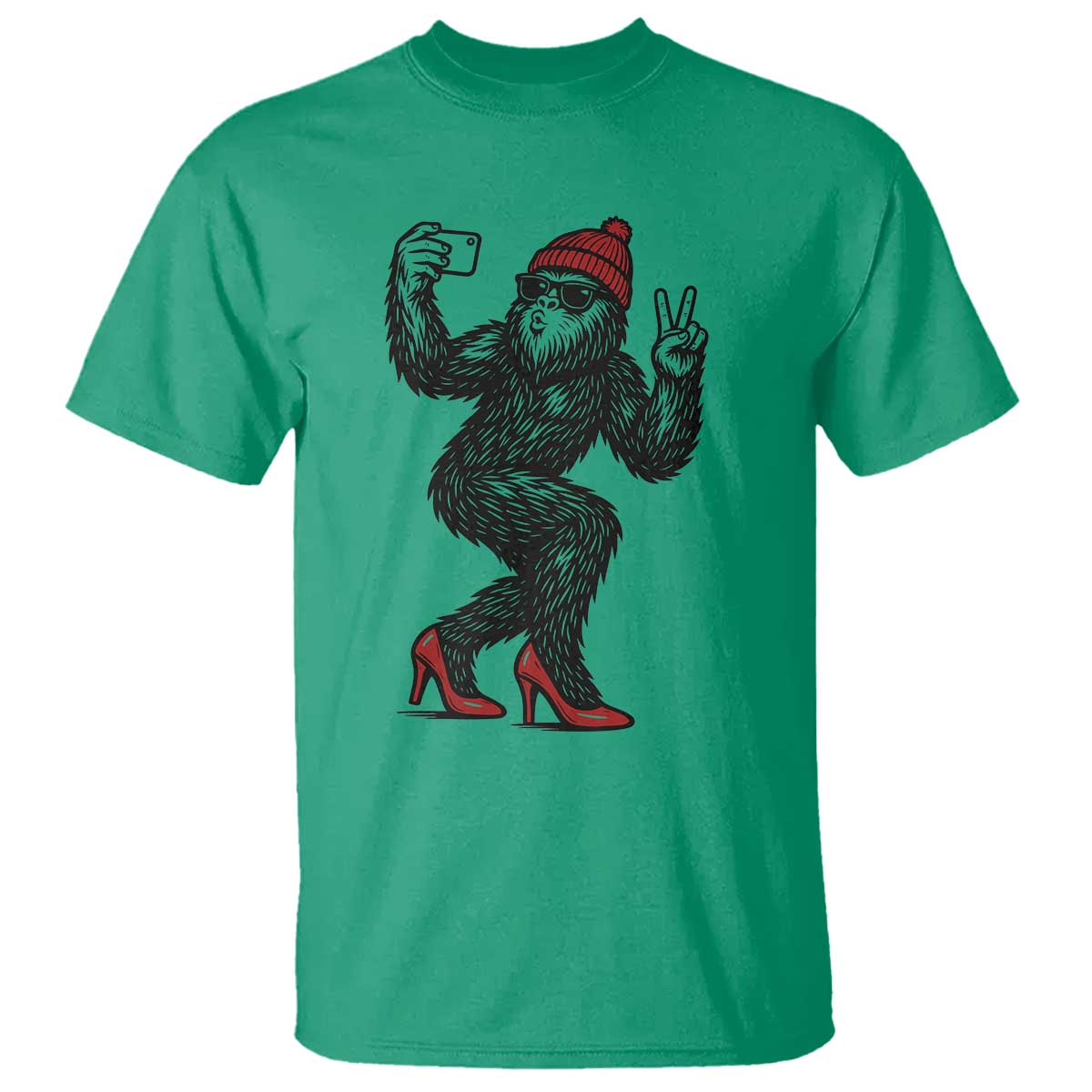 Funny Sexy Bigfoot Selfie T Shirt Sasquatch Lover Gift