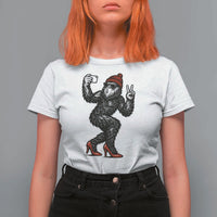 Funny Sexy Bigfoot Selfie T Shirt For Women Sasquatch Lover Gift