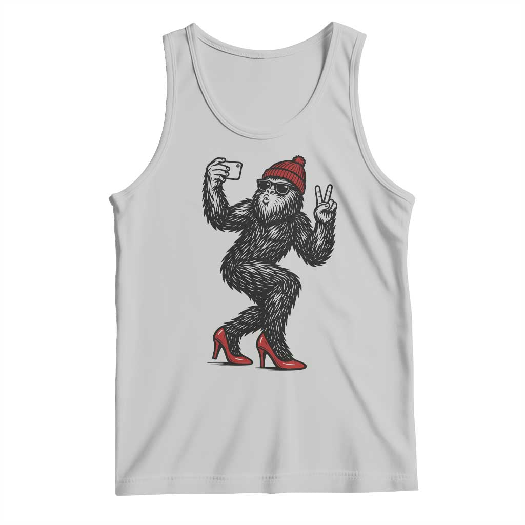Funny Sexy Bigfoot Selfie Tank Top Sasquatch Lover Gift