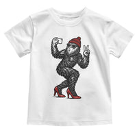 Funny Sexy Bigfoot Selfie Toddler T Shirt Sasquatch Lover Gift
