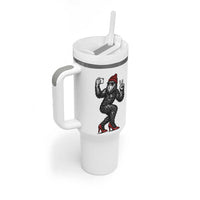 Funny Sexy Bigfoot Selfie Tumbler With Handle Sasquatch Lover Gift