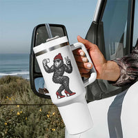 Funny Sexy Bigfoot Selfie Tumbler With Handle Sasquatch Lover Gift