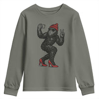 Funny Sexy Bigfoot Selfie Youth Sweatshirt Sasquatch Lover Gift