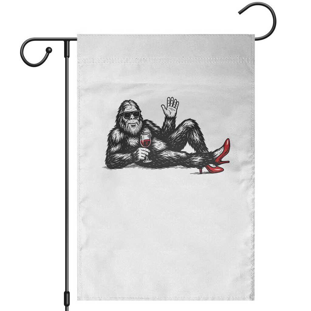 Funny Sassquatch Sexy Garden Flag Bigfoot With Cocktail Party Humor - Wonder Print Shop