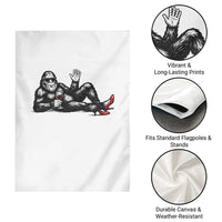 Funny Sassquatch Sexy Garden Flag Bigfoot With Cocktail Party Humor - Wonder Print Shop