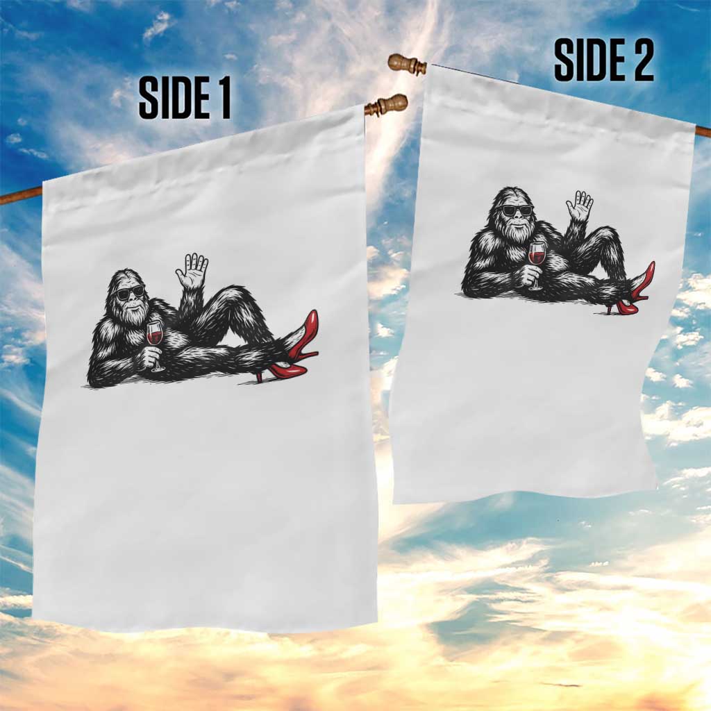 Funny Sassquatch Sexy Garden Flag Bigfoot With Cocktail Party Humor - Wonder Print Shop