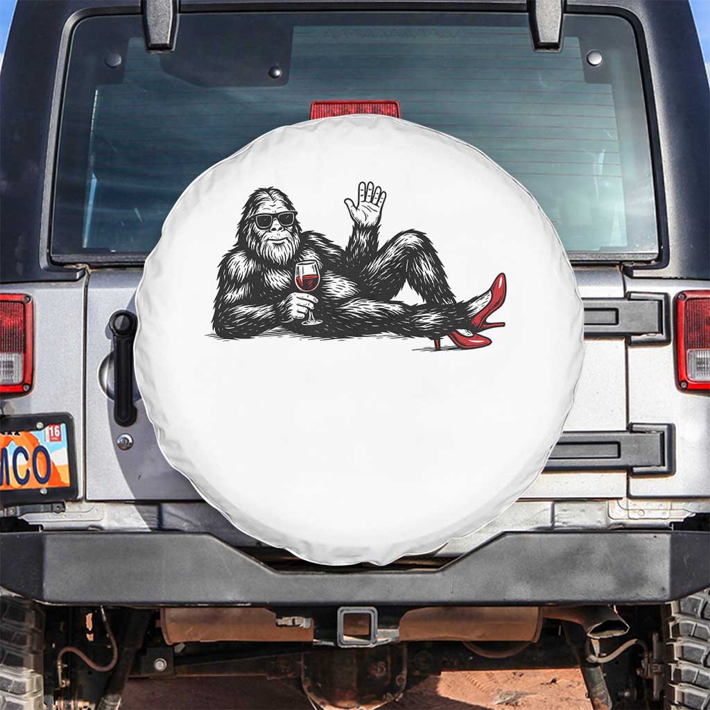 Funny Sassquatch Sexy Spare Tire Cover Bigfoot With Cocktail Party Humor - Wonder Print Shop