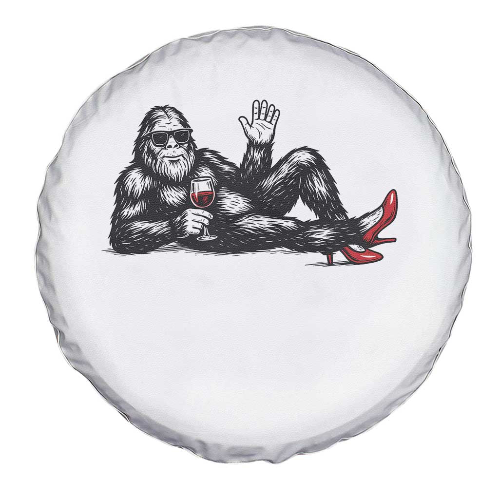 Funny Sassquatch Sexy Spare Tire Cover Bigfoot With Cocktail Party Humor - Wonder Print Shop