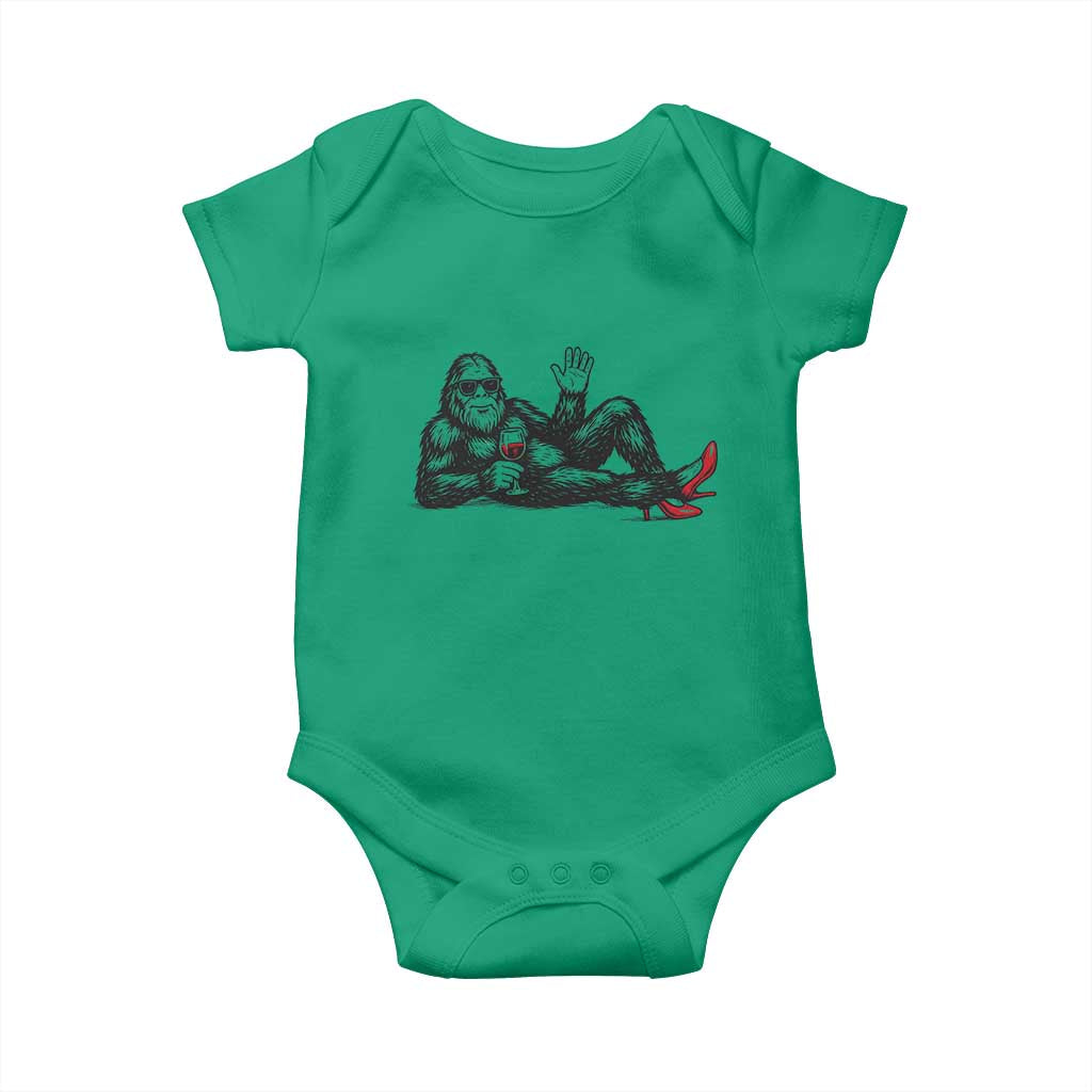 Funny Sassquatch Sexy Baby Onesie Bigfoot With Cocktail Party Humor - Wonder Print Shop