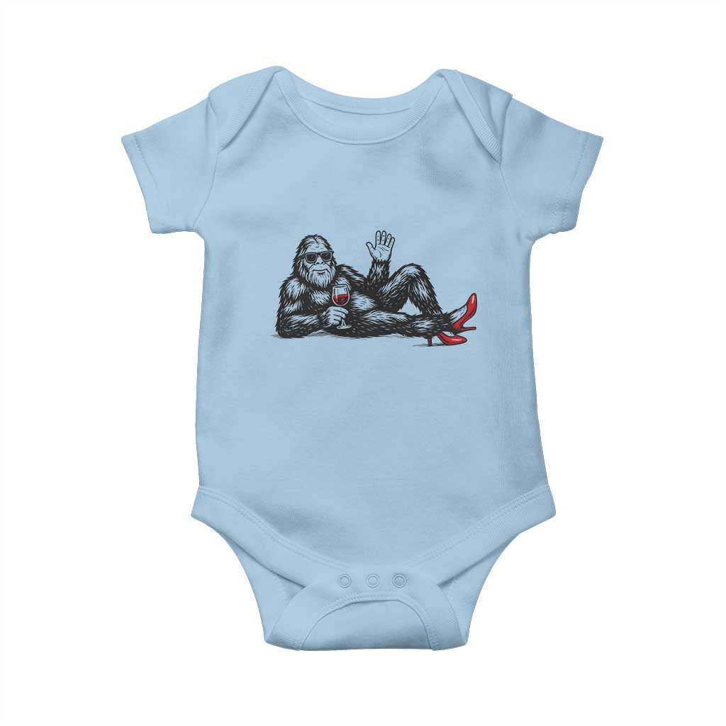 Funny Sassquatch Sexy Baby Onesie Bigfoot With Cocktail Party Humor - Wonder Print Shop