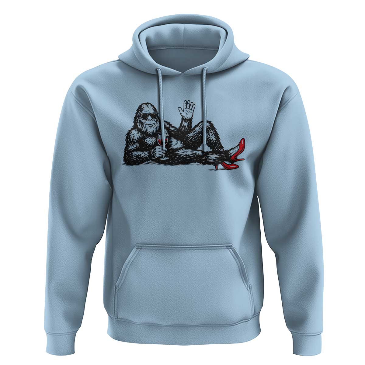 Funny Sassquatch Sexy Hoodie Bigfoot With Cocktail Party Humor - Wonder Print Shop