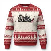 Funny Sassquatch Sexy Ugly Christmas Sweater Bigfoot With Cocktail Party Humor - Wonder Print Shop