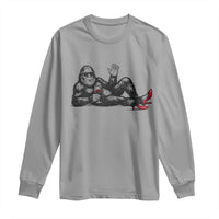 Funny Sassquatch Sexy Long Sleeve Shirt Bigfoot With Cocktail Party Humor - Wonder Print Shop