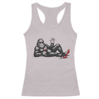 Funny Sassquatch Sexy Racerback Tank Top Bigfoot With Cocktail Party Humor - Wonder Print Shop