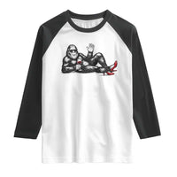 Funny Sassquatch Sexy Raglan Shirt Bigfoot With Cocktail Party Humor - Wonder Print Shop