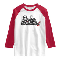 Funny Sassquatch Sexy Raglan Shirt Bigfoot With Cocktail Party Humor - Wonder Print Shop