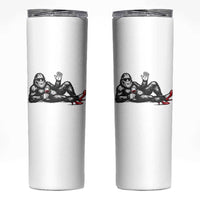 Funny Sassquatch Sexy Skinny Tumbler Bigfoot With Cocktail Party Humor