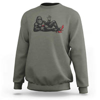 Funny Sassquatch Sexy Sweatshirt Bigfoot With Cocktail Party Humor - Wonder Print Shop