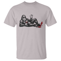 Funny Sassquatch Sexy T Shirt Bigfoot With Cocktail Party Humor - Wonder Print Shop
