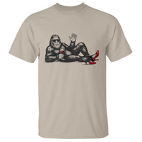 Funny Sassquatch Sexy T Shirt Bigfoot With Cocktail Party Humor - Wonder Print Shop