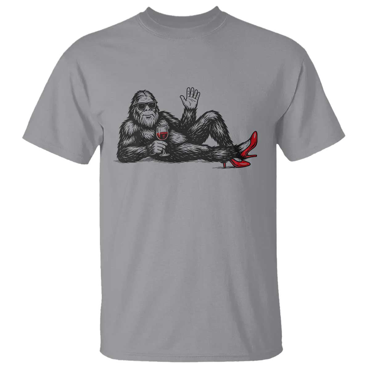 Funny Sassquatch Sexy T Shirt Bigfoot With Cocktail Party Humor - Wonder Print Shop