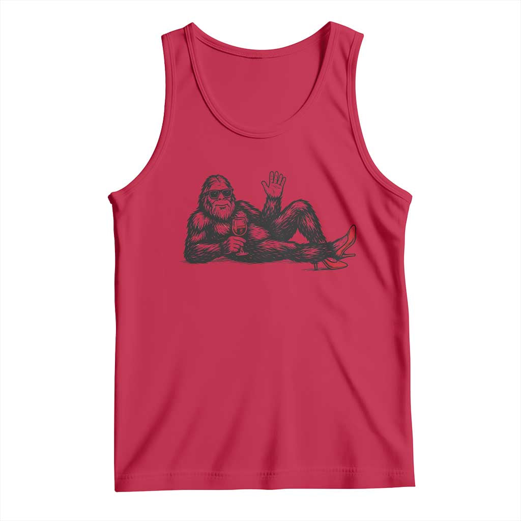 Funny Sassquatch Sexy Tank Top Bigfoot With Cocktail Party Humor - Wonder Print Shop